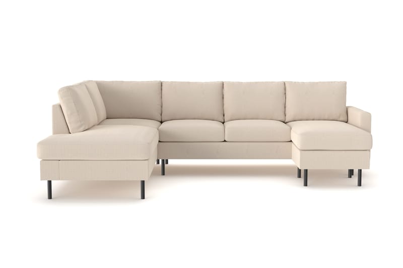 Peppe 4-sits Vänstervänd U-formad Soffa med Divan och Schäslong i Manchester, Greige