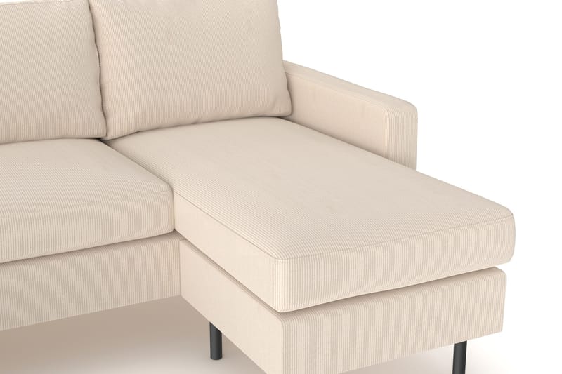 Peppe 4-sits Vänstervänd U-formad Soffa med Divan och Schäslong i Manchester - Greige - Möbler - Soffa - U-soffa