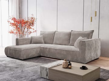 Puente 4-sits Soffa med divan - grå - Möbler - Soffa - Hörnsoffa - Hörnsoffa med divan