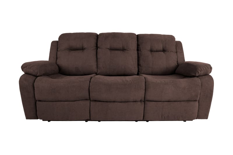 Reclinersoffa Dixon 210x95x102 cm Brun - 3 sits biosoffa & reclinersoffa - Biosoffa & reclinersoffa