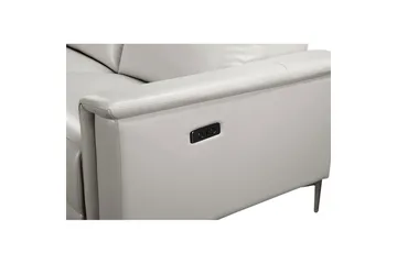 Reclinersoffa med hörn Loft24 Hörnsoffa 3-sits Lund Cream White Vänster - Möbler - Soffa - Biosoffa & reclinersoffa