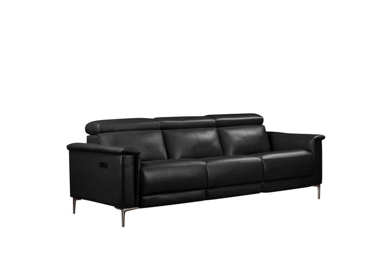 Reclinersoffa utan hörn Loft24 3-sitssoffa Lund Cognac Antracit - Möbler - Soffa - Biosoffa & reclinersoffa