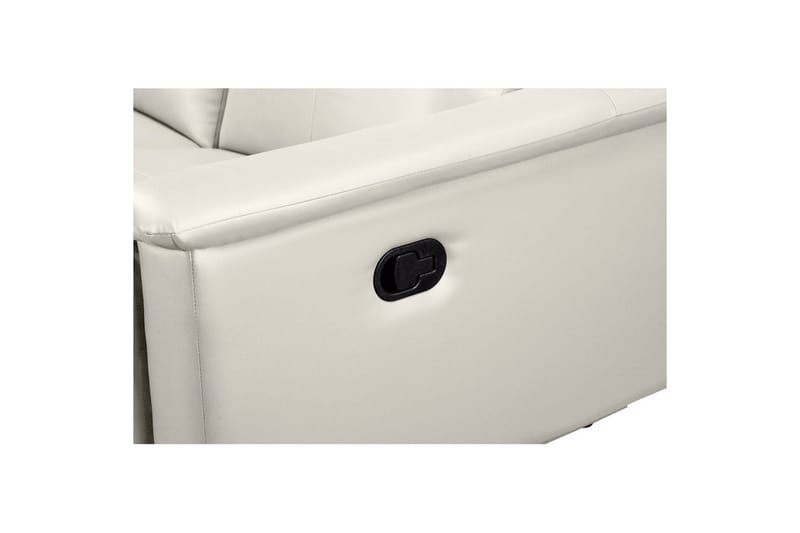 Reclinersoffa utan hörn Loft24 3-sitssoffa Lund Cream White - Möbler - Soffa - Biosoffa & reclinersoffa