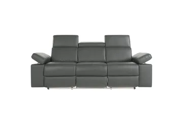 Reclinersoffa utan hörn Loft24 3-sitssoffa Rayland Grå - Möbler - Soffa - Biosoffa & reclinersoffa