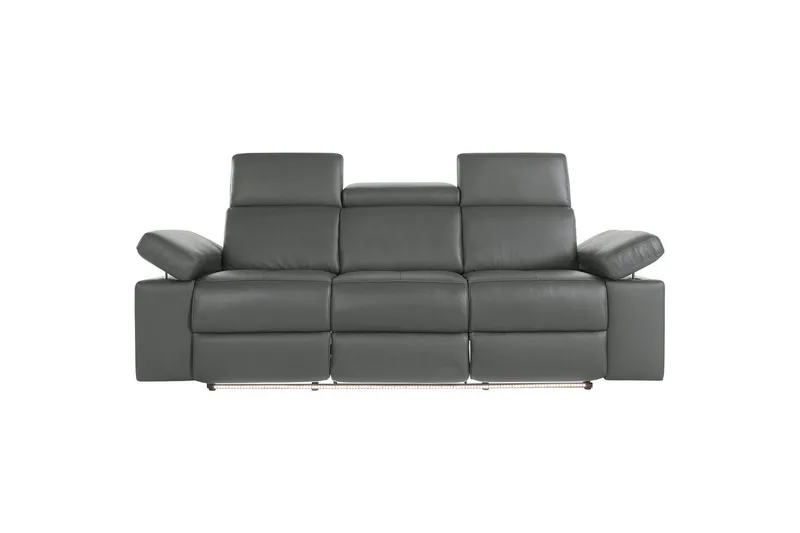 Reclinersoffa utan hörn Loft24 3-sitssoffa Rayland Grå - Möbler - Soffa - Biosoffa & reclinersoffa