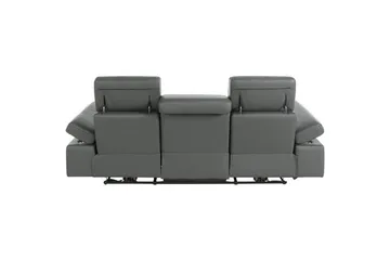 Reclinersoffa utan hörn Loft24 3-sitssoffa Rayland Grå - Möbler - Soffa - Biosoffa & reclinersoffa