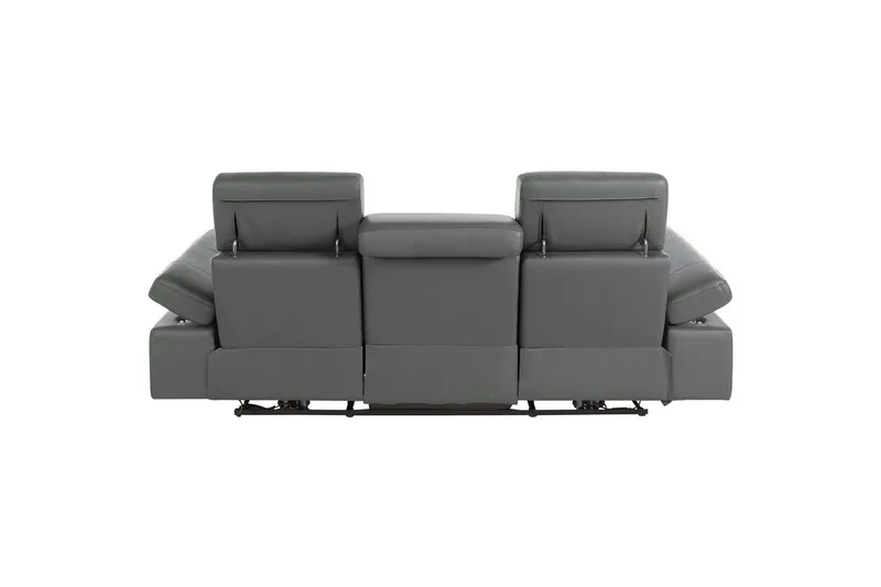 Reclinersoffa utan hörn Loft24 3-sitssoffa Rayland Grå - Möbler - Soffa - Biosoffa & reclinersoffa