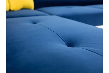 Reginia Soffa med Schäslong 3-sits - Turkos/Ljusgrå - Möbler - Soffa - Sammetssoffa