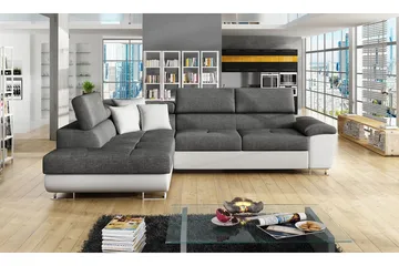 Reginia U-bäddsoffa - Vit/Grå - Möbler - Soffa - Skinnsoffa