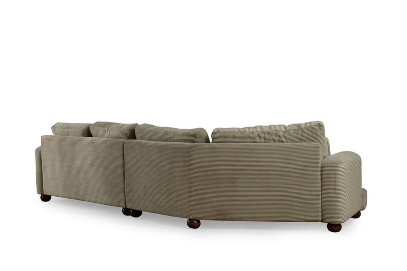 Relento Svängd Soffa 4-sits - Grön - Möbler - Soffa - 4 sits soffa
