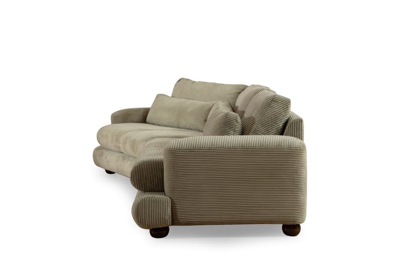 Relento Svängd Soffa 4-sits - Grön - Möbler - Soffa - 4 sits soffa