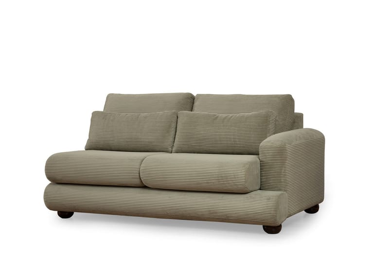 Relento Svängd Soffa 4-sits - Grön - Möbler - Soffa - 4 sits soffa