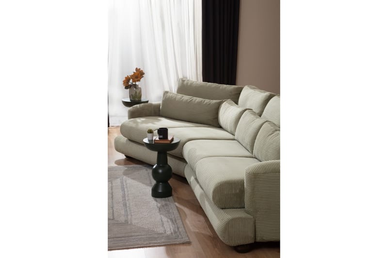 Relento Svängd Soffa 4-sits - Grön - Möbler - Soffa - 4 sits soffa
