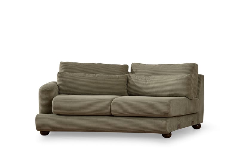 Relento Svängd Soffa 4-sits - Grön - Möbler - Soffa - 4 sits soffa