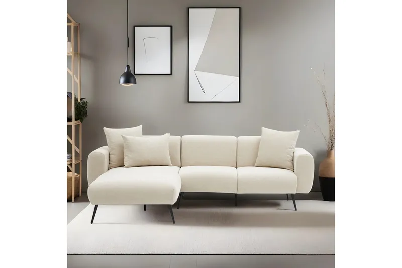 Reverto Fotpall 105 cm - Peach - Möbler - Soffa - Divansoffa & schäslongsoffa