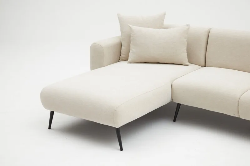 Reverto Fotpall 105 cm - Peach - Möbler - Soffa - Divansoffa & schäslongsoffa