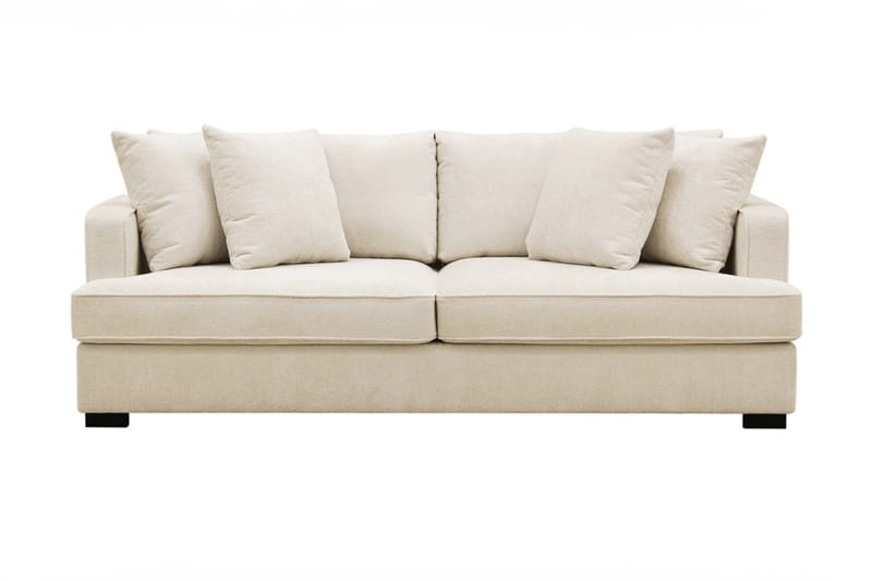 Rossita 3-sits Djup Soffa i Chenille - Beige - Möbler - Soffa - 3 sits soffa