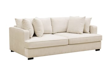 Rossita 3-sits Djup Soffa i Chenille - Beige - Möbler - Soffa - 3 sits soffa