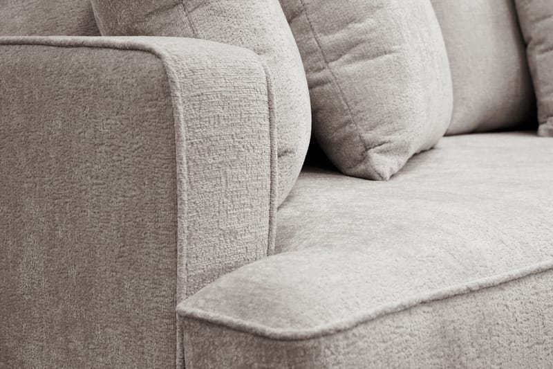 Rossita 3-sits Djup Soffa i Chenille - Grå / Brun - Möbler - Soffa - 3 sits soffa