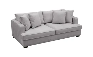 Rossita 3-sits Djup Soffa i Chenille - Ljus Grå - Möbler - Soffa - 3 sits soffa