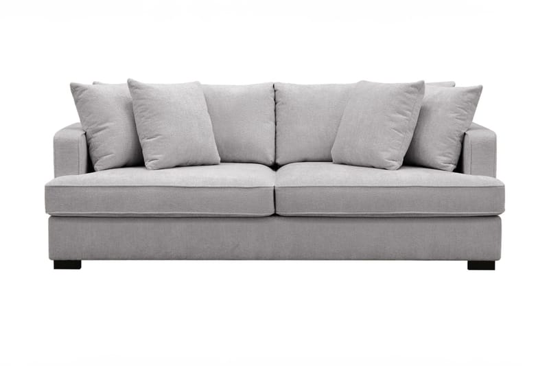 Rossita 3-sits Djup Soffa i Chenille - Ljus Grå - Möbler - Soffa - 3 sits soffa