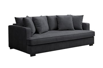 Rossita 3-sits Djup Soffa i Chenille - Svart - Möbler - Soffa - 3 sits soffa