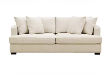 Rossita 3-sits Djup Soffa i Chenille - Trenza 06, Beige Chenille - Möbler - Soffa - 3 sits soffa