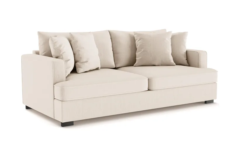 Rossita 3-sits Djup Soffa i Manchester - Beige - Möbler - Soffa - 3 sits soffa
