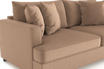 Rossita 3-sits Djup Soffa i Manchester - Brun - Möbler - Soffa - 3 sits soffa