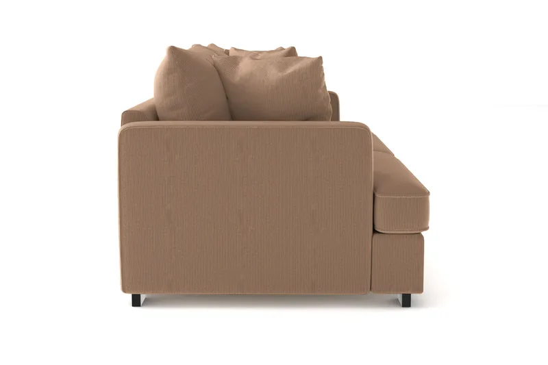 Rossita 3-sits Djup Soffa i Manchester - Brun - Möbler - Soffa - 3 sits soffa