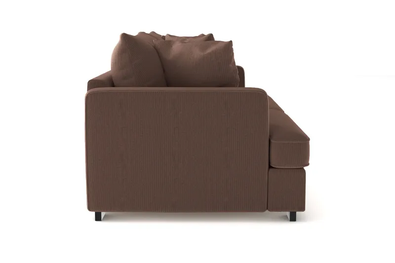 Rossita 3-sits Djup Soffa i Manchester - Brun - Möbler - Soffa - 3 sits soffa