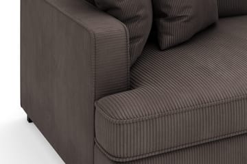 Rossita 3-sits Djup Soffa i Manchester - Mörkgrå - Möbler - Soffa - Sammetssoffa