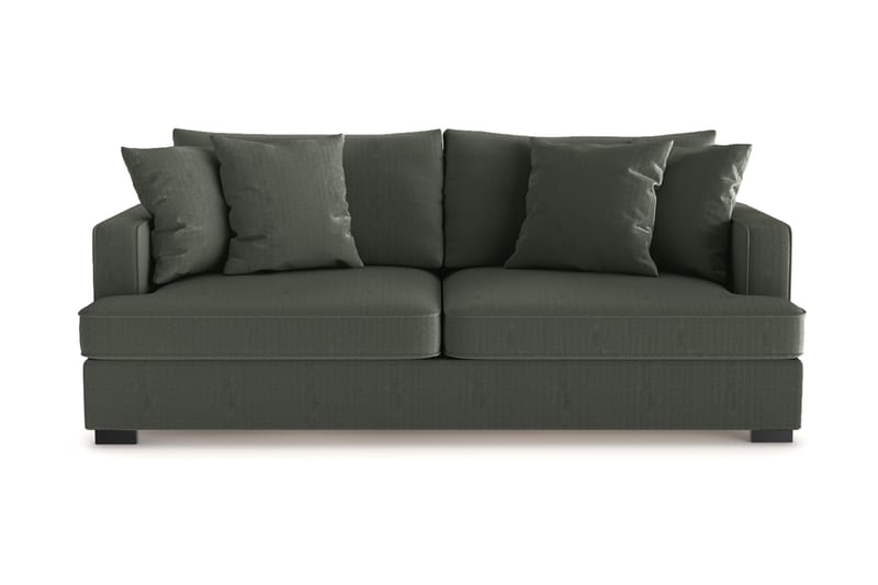Rossita 3-sits Djup Soffa i Manchester - Mörkgrön - Möbler - Soffa - 3 sits soffa