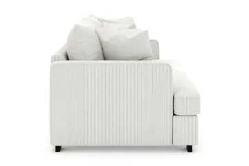 Rossita 3-sits Djup Soffa i Manchester - Offwhite - Möbler - Soffa - Sammetssoffa