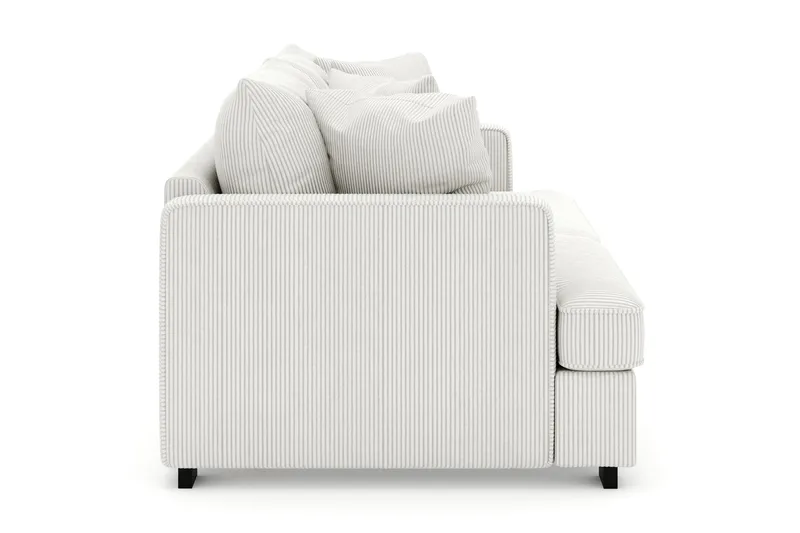 Rossita 3-sits Djup Soffa i Manchester - Offwhite - Möbler - Soffa - Sammetssoffa