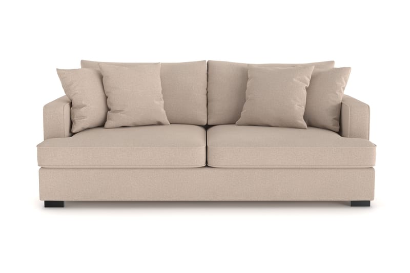 Rossita 3-sits Djup Soffa i Tyg, Beige