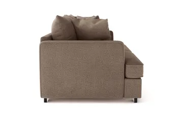 Rossita 3-sits Djup Soffa i Tyg - Brun - Möbler - Soffa - 3 sits soffa
