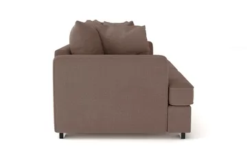 Rossita 3-sits Djup Soffa i Tyg - Brun - Möbler - Soffa - 3 sits soffa