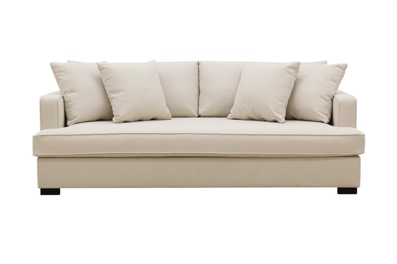Rossita 3-sits Djup Soffa med Hel dyna i Bouclé - Beige - Möbler - Soffa - 3 sits soffa