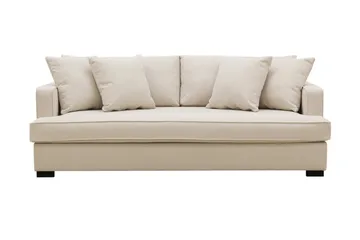 Rossita 3-sits Djup Soffa med Hel dyna i Bouclé - Beige - Möbler - Soffa - 3 sits soffa