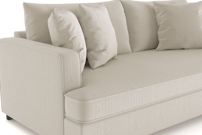 Rossita 3-sits Djup Soffa med hel dyna i Manchester - Greige - Möbler - Soffa - 3 sits soffa