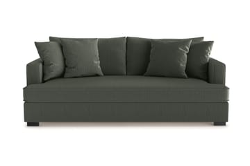 Rossita 3-sits Djup Soffa med hel dyna i Manchester - Mörkgrön - Möbler - Soffa - 3 sits soffa