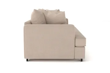 Rossita 3-sits Djup Soffa med hel dyna i Tyg - Beige - Möbler - Soffa - 3 sits soffa