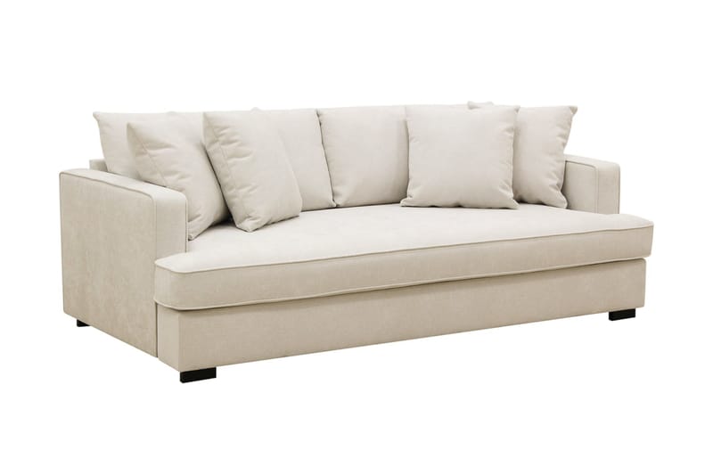 Rossita 3-sits Djup Tygsoffa - Beige - Möbler - Soffa - 3 sits soffa