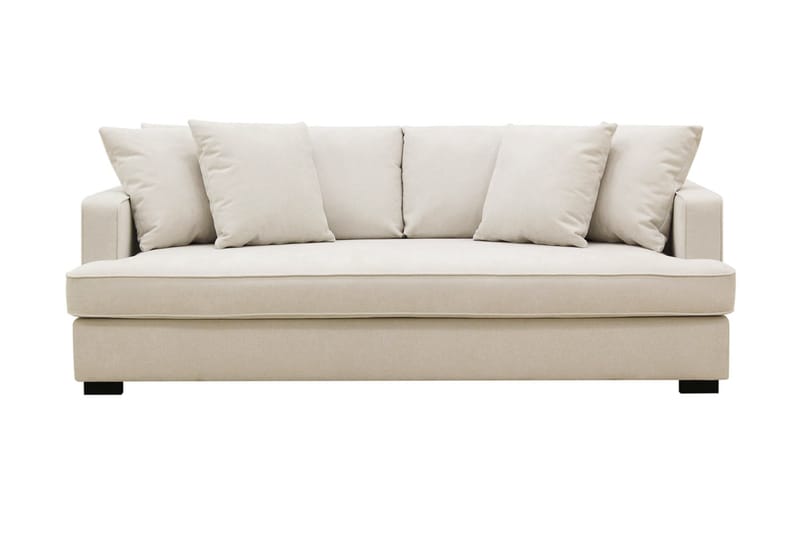 Rossita 3-sits Djup Tygsoffa med hel dyna - Beige - Möbler - Soffa - 3 sits soffa