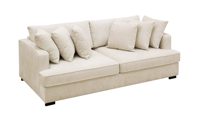 Rossita 4-sits Djup Soffa i Chenille - Beige - Möbler - Soffa - 4 sits soffa