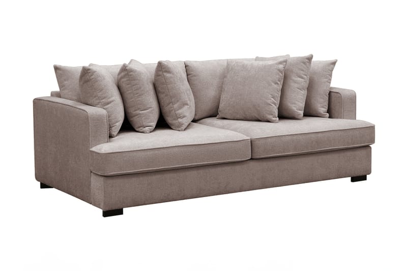 Rossita 4-sits Djup Soffa i Chenille - Grå / Brun - Möbler - Soffa - 4 sits soffa