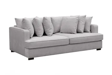 Rossita 4-sits Djup Soffa i Chenille - Ljus Grå - Möbler - Soffa - 4 sits soffa