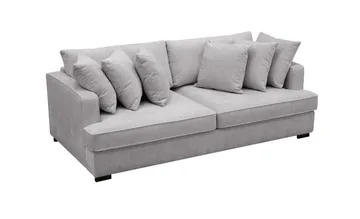 Rossita 4-sits Djup Soffa i Chenille - Ljus Grå - Möbler - Soffa - 4 sits soffa