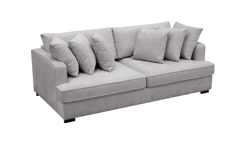 Rossita 4-sits Djup Soffa i Chenille - Ljus Grå - Möbler - Soffa - 4 sits soffa